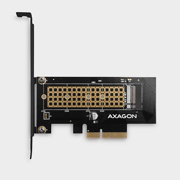 AXAGON PCEM2-N, PCIe x4 - M.2 NVMe M-key slot adaptér, vč. LP 