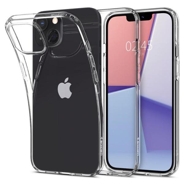 Ochranný kryt Spigen Liquid Crystal pre iPhone 13 transparentný