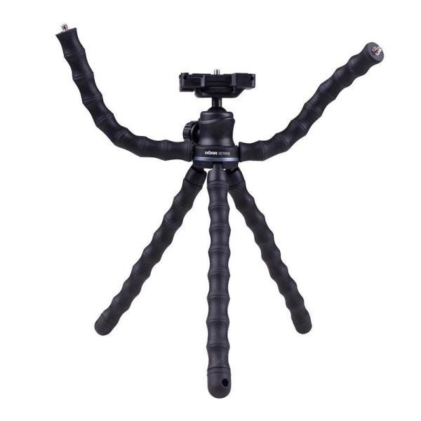 Doerr OCTOPUS Vlogging stativ (29-28, 5 cm, 414 g, max.2kg, kul.hlava, 5 flexi ramen, černý)