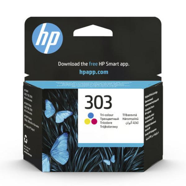 HP 303 tříbarevná inkoustová náplň, T6N01AE