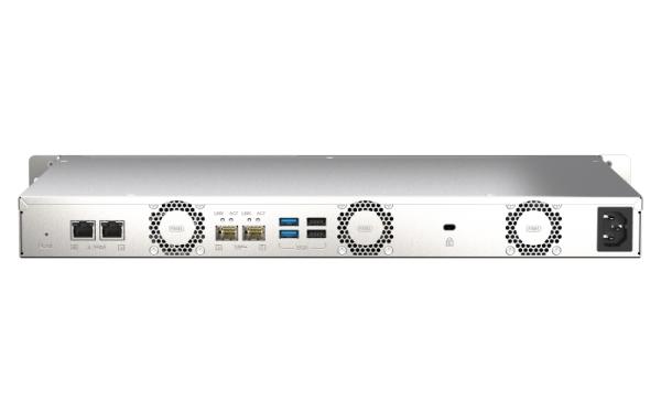 QNAP TS-435XeU-4G (2, 2GHz, 4GB RAM, 4x SATA, 2x M.2 NVMe, 2x 2, 5GbE, 2x 10GbE SFP+, malá hloubka) 