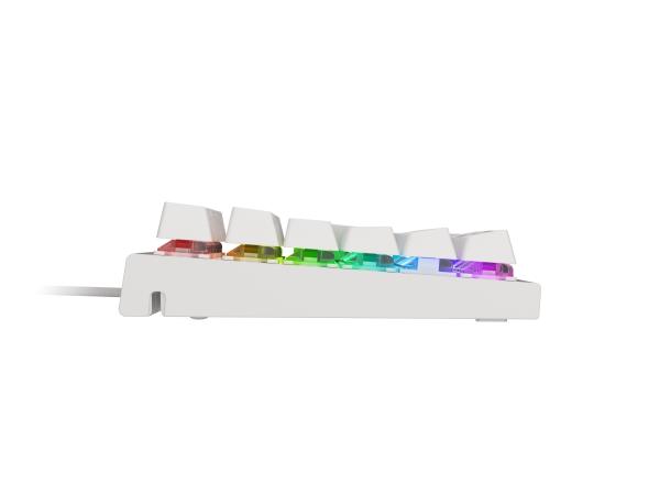 Genesis herná mechanická klávesnica THOR 303/ RGB/ Outemu Brown/ Drôtová USB/ US layout/ Biela 