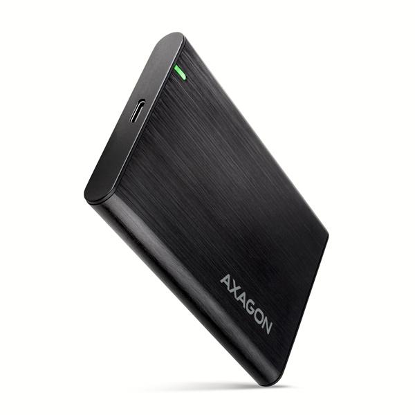 AXAGON EE25-A6C, USB-C 3.2 Gen 1 - SATA 6G 2.5" kovový RAW box, bezskrutkový