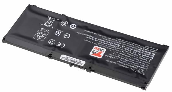 Batéria T6 Power HP Pavilion Gaming 15-cx0000, 17-cd0000, 4545mAh, 52, 5Wh, 3cell, Li-pol 
