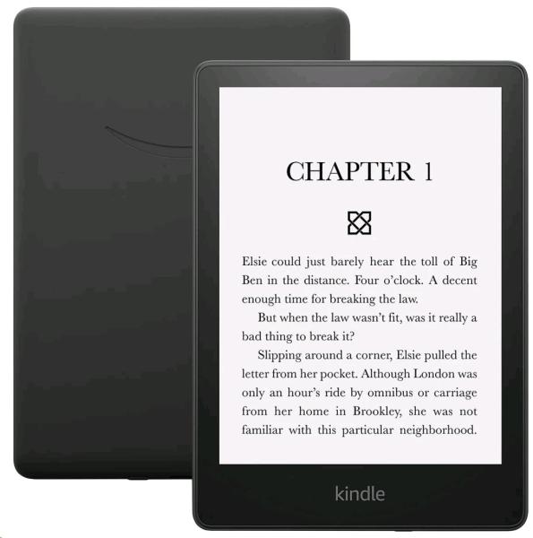 E-book AMAZON KINDLE PAPERWHITE 5 2021, 6, 8" 8GB E-ink displej, WIFi, BLACK, s reklamou