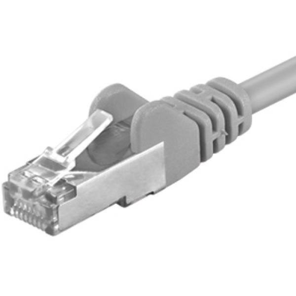 Premiumcord Patch kabel CAT 6a S-FTP, RJ45-RJ45, LSOH, AWG 26/ 7 10m šedá