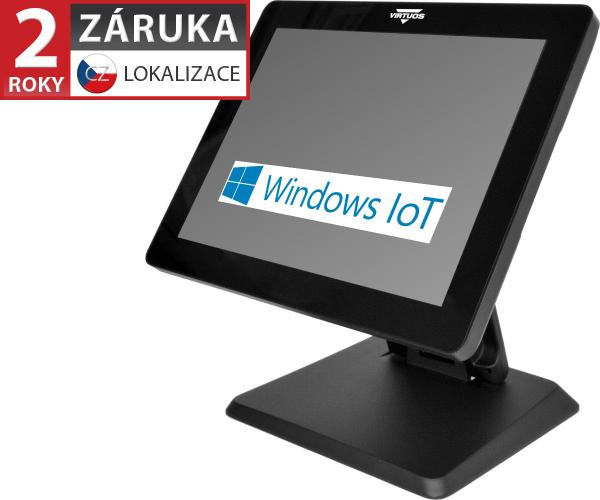 BPOS BP-1588, 15" LCD LED, 400 cd/ m2, J3455 2, 3GHz, 4GB RAM, 128GB SSD, Win10 IoT, kapacitní, bez rám