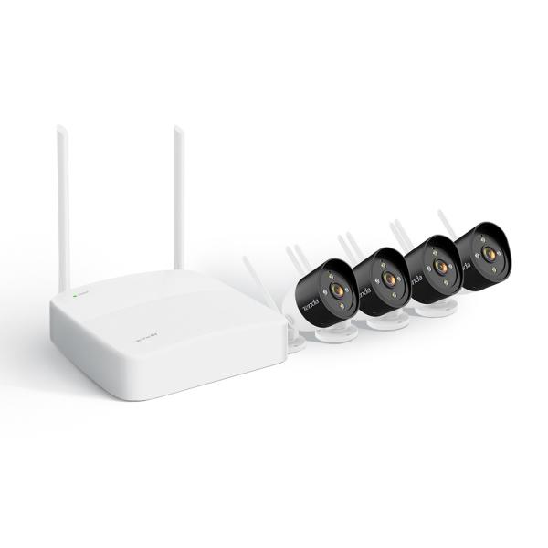 Tenda K4W-3TC - bezdrátový Wi-Fi kamerový set 2K (3MP), NVR + 4x IP kamera s LED, CZ aplikace 