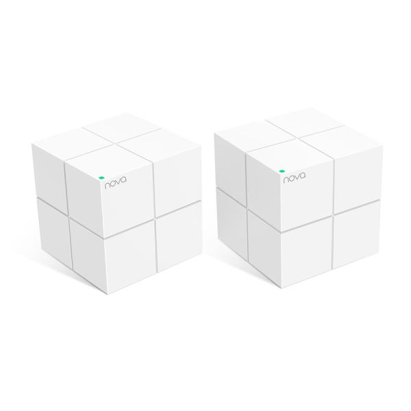 Tenda Nova MW6 (2-pack) WiFi AC1200 Mesh Gigabit systém, MU-MIMO, 4x GLAN/ GWAN, SMART CZ aplikácie 