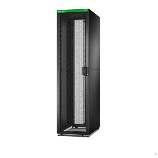 APC Easy Rack 600mm/ 48U/ 1000mm, with Roof,  Side panel,  castors,  feet and 4 Brackets,  No Bottom,  black