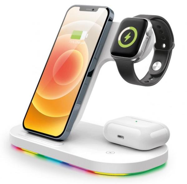 Aligator Stanica Smart Station A s bezdrôtovým nabíjaním 3v1, 15W 