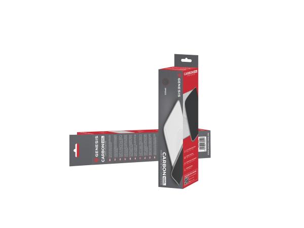 Genesis herná podložka pod myš CARBON 400 M LOGO 350X250mm, biela 