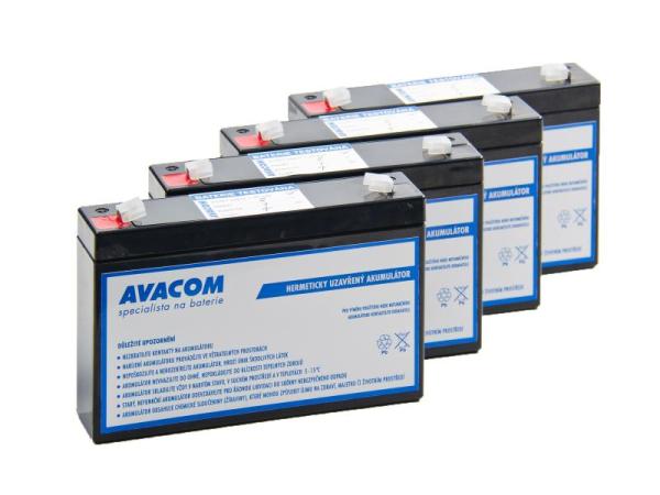 Batériový kit AVACOM AVA-RBC34-KIT náhrada pre renováciu RBC34 (4ks batérií)