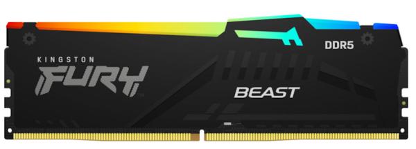 Kingston FURY Beast/ DDR5/ 8GB/ 6000MHz/ CL40/ 1x8GB/ RGB