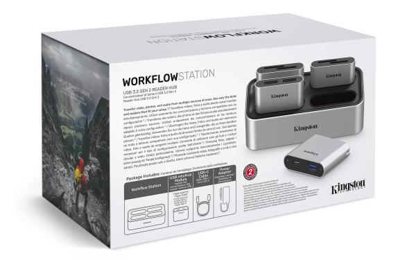 Kingston dokovacia stanica pre čítačky kariet Workflow + USB mini HUB 