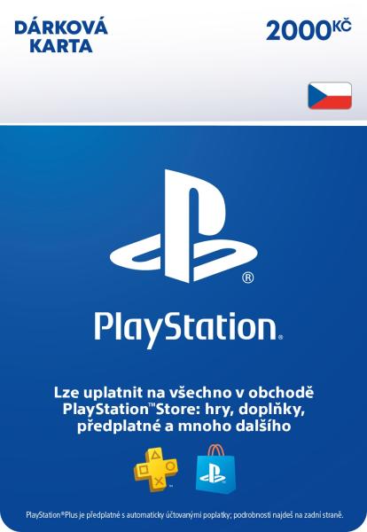 ESD CZ - PlayStation Store el. peněženka - 2000 Kč