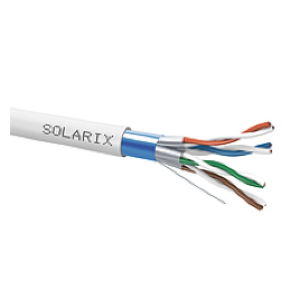 Instalační kabel Solarix CAT6A FFTP LSOH Dca-s2, d2, a1 500m/ cívka SXKD-6A-FFTP-LSOH