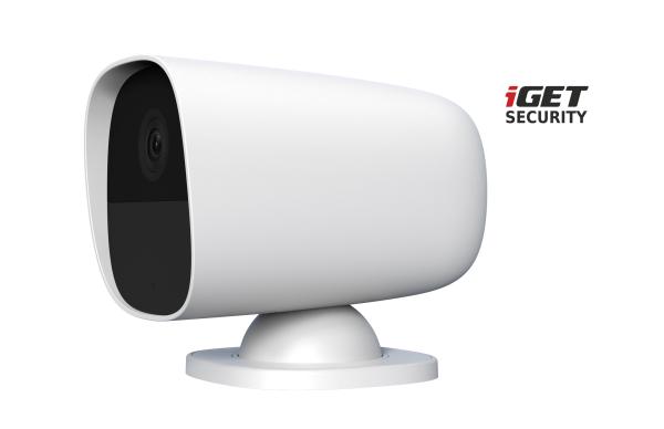 iGET SECURITY EP26 White - WiFi batériová FullHD kamera, IP65, zvuk, samostatná a pre alarm M5-4G CZ 