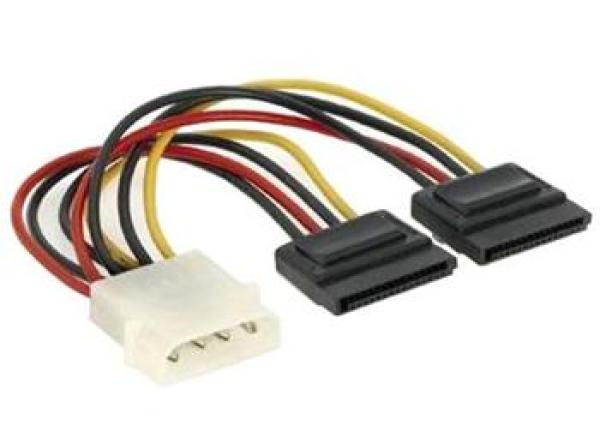 PremiumCord Napájací kábel k HDD 5, 25 Molex-2xSeri