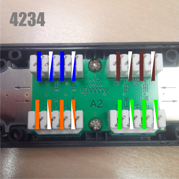 DATACOM Zárezová spojka UTP CAT6 LSA BK 