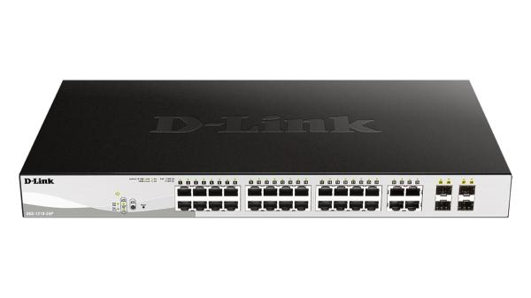 D-Link DGS-1210-24P, 24 PoE 10/ 100/ 1000 Base-T port + 4 TP/ SFP Combo Ports