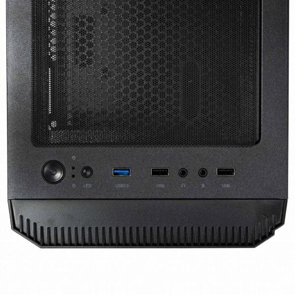 EVOLVEO M5/ Micro ATX/ Transpar./ Čierna 