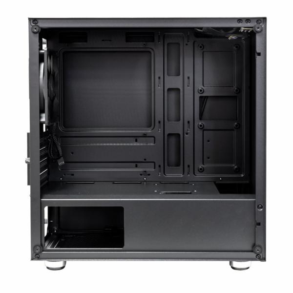 EVOLVEO M4/ Micro ATX/ Transpar./ Čierna 
