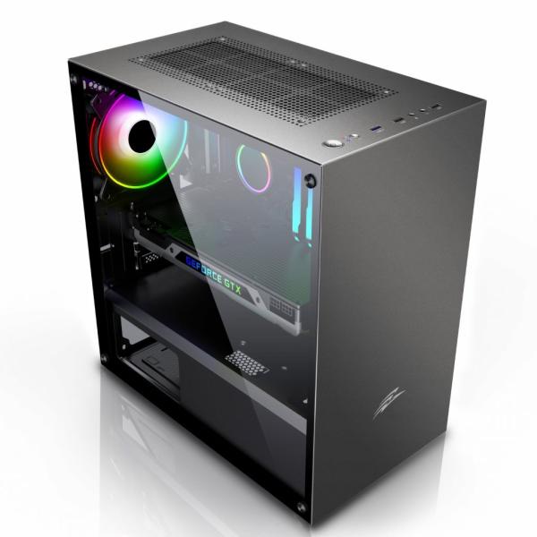 EVOLVEO M4/ Micro ATX/ Transpar./ Čierna