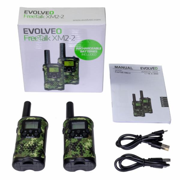 EVOLVEO FreeTalk XM2, sada 2 vysílaček 