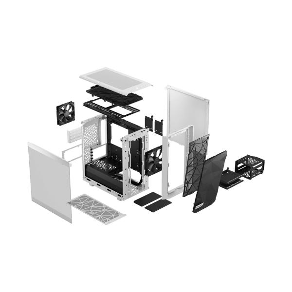 Fractal Design Meshify 2 Mini White TG Clear Tint/ Micro ATX/ Transpar./ Biela 