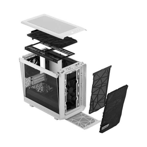 Fractal Design Meshify 2 Nano White TG Clear Tint/ Mini ITX/ Transpar./ Biela 