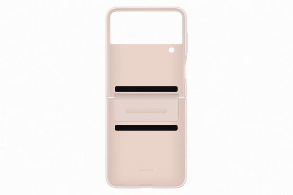 Samsung Flipový kožený kryt Z Flip4 Peach 
