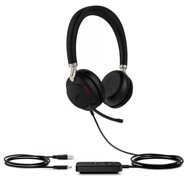 UH38 Dual UC -BAT/ Stereo/ ANC/ USB/ Drát/ BT/ Bezdrát/ Černá