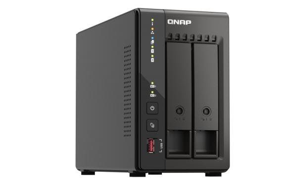 QNAP TS-253E-8G (4core 2, 6GHz, 8GB RAM, 2x SATA, 2x M.2 NVM slot, 2x HDMI 4K, 2x 2, 5GbE, 4x USB) 