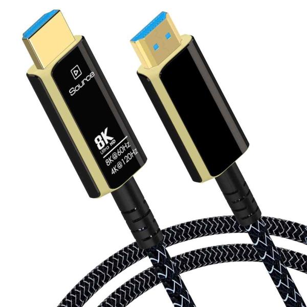 PremiumCord Ultra High Speed HDMI 2.1 optický fiber kábel 8K @ 60Hz, pozlátené 10m