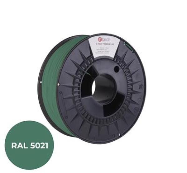 Tlačová struna (filament) C-TECH PREMIUM LINE, PETG, vodná modrá, RAL5021, 1, 75mm, 1kg