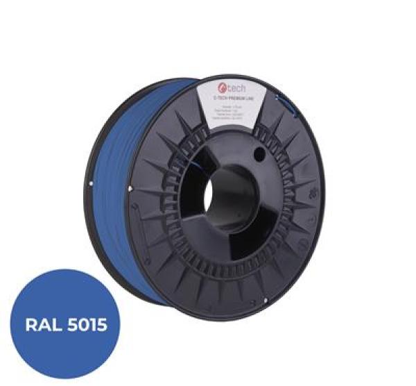 Tlačová struna (filament) C-TECH PREMIUM LINE, PLA, nebeská modrá, RAL5015, 1, 75mm, 1kg