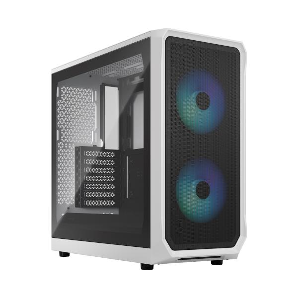 Fractal Design Focus 2 RGB White TG Clear Tint/ Midi Tower/ Transpar./ Čierna a biela