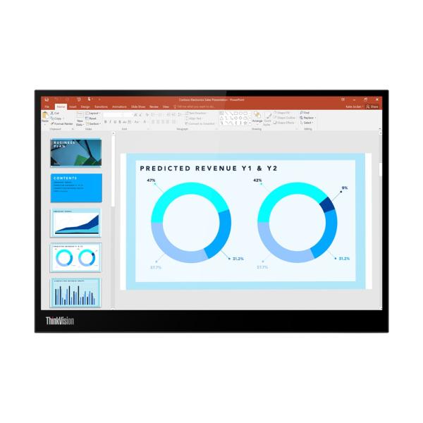 Lenovo ThinkVision/ M14d/ 14"/ IPS/ 2240x1400/ 60Hz/ 8ms/ Black/ 3R 