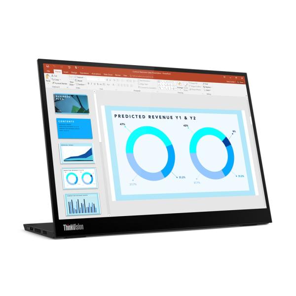 Lenovo ThinkVision/ M14d/ 14"/ IPS/ 2240x1400/ 60Hz/ 8ms/ Black/ 3R