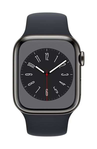 Apple Watch S8 Cell/ 45mm/ Graphite/ Sport Band/ Midnight 