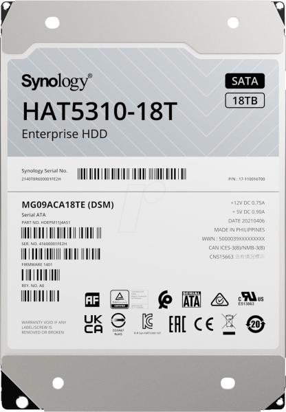 Synology HAT5310/ 18TB/ HDD/ 3.5"/ SATA/ 7200 RPM/ 5R