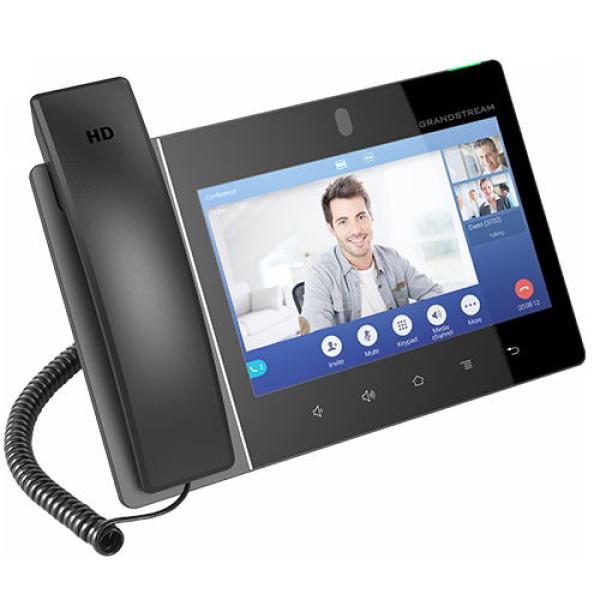 Grandstream GXV3480 SIP video telefón 8"TFT bar.dotyk.displ., Android, 16 SIP úč., 12way audiokonf. 