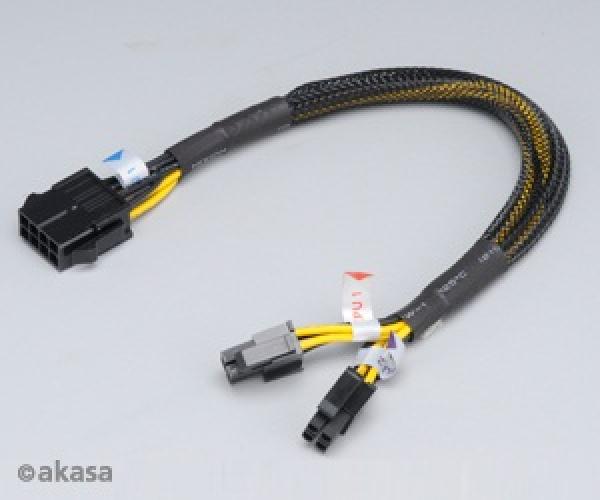Redukcia z 8pin (M) na 8pin (2x4pin) - 30 cm