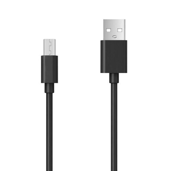 Aligator Dátový kábel s predĺženým microUSB konektorom, 2A, čierny