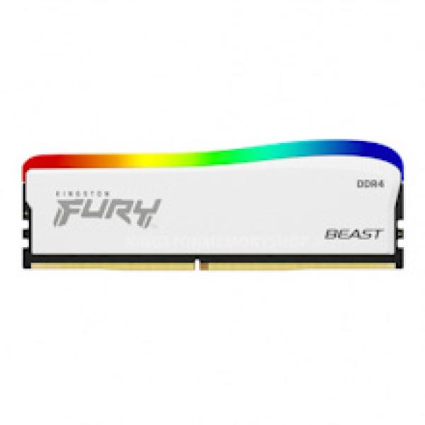 Kingston FURY Beast White/ DDR4/ 8GB/ 3200MHz/ CL16/ 1x8GB/ RGB/ White