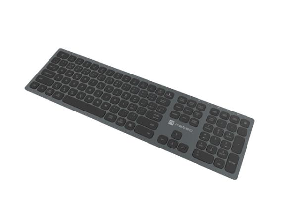 Natec klávesnica DOLPHIN/ Bezdrôtová Bluetooth/ CZ- SK layout/ Šedá 