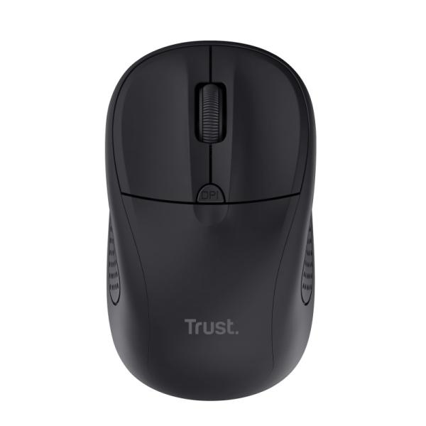 TRUST Primo/ Kancelárska/ Optická/ 1 600 DPI/ Bezdrôtová USB/ Čierna
