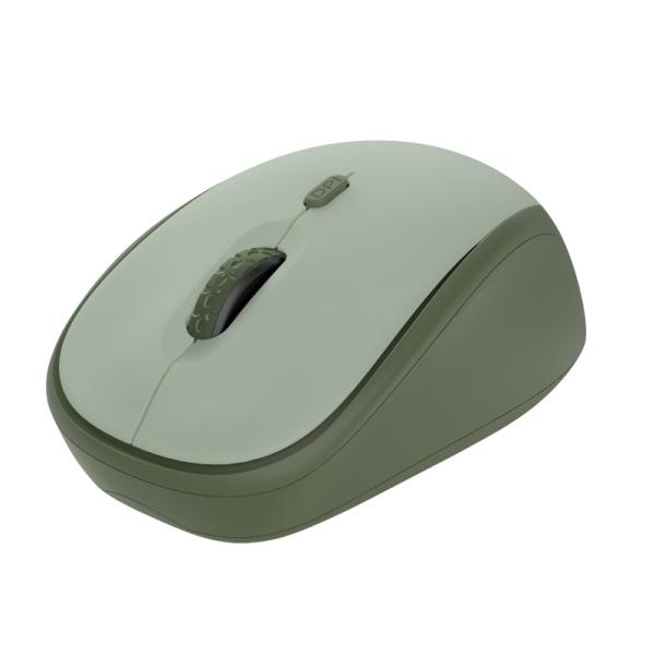 TRUST YVI+/ Kancelárska/ Optická/ Pre pravákov/ 1 600 DPI/ Bezdrôtová USB/ Zelená 