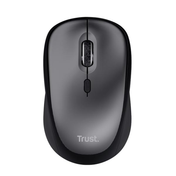 TRUST YVI+/ Kancelárska/ Optická/ Pre pravákov/ 1 600 DPI/ Bezdrôtová USB/ Čierna